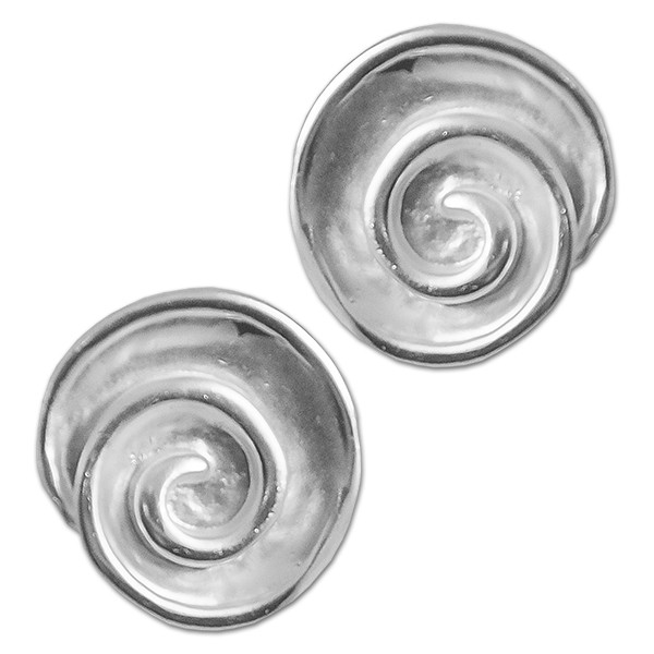CLIXS Ohrringe Ohrstecker Spirale Loures, versilbert