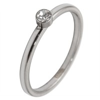 Carousel Innenring Edelstahl Krone Solitär Strass 2mm Carousel Innenring Edelstahl Krone Solitär Strass 2mm