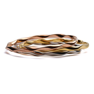 Balanxx TWIST Armreifen, 4mm, 65mm, IP rosévergoldet