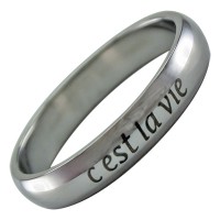 Carousel Innenring Edelstahl 4mm c'est la vie gelasert - Füllring für Carousel Basisringe Carousel Innenring Edelstahl 4mm c'est la vie gelasert - Füllring für Carousel Basisringe