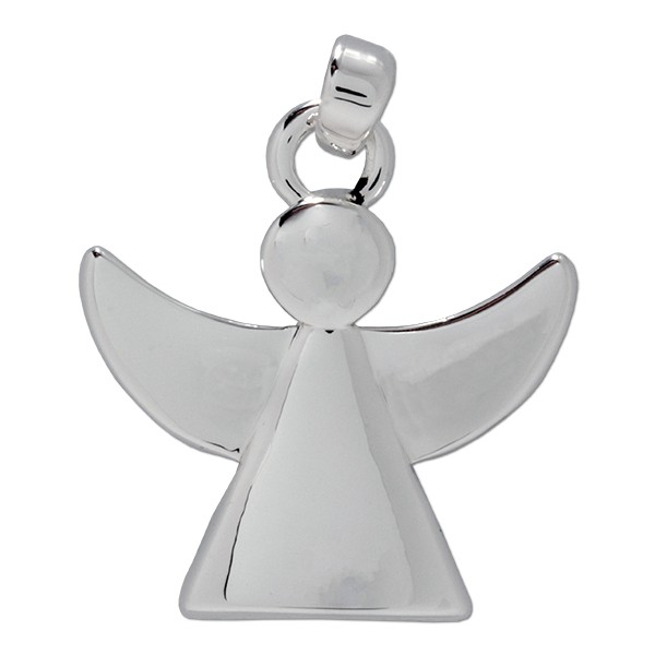 CLIXS Kettenanhänger Engel Shiny, versilbert