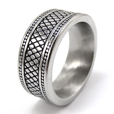 URBAN ROCKS Reptiliendesign Ring, Edelstahl. 9,5mm