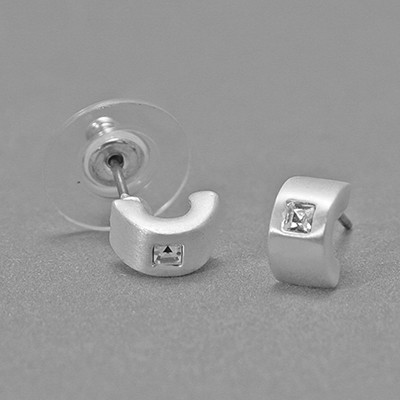 CLIXS Halbcreole, versilbert mit Strass