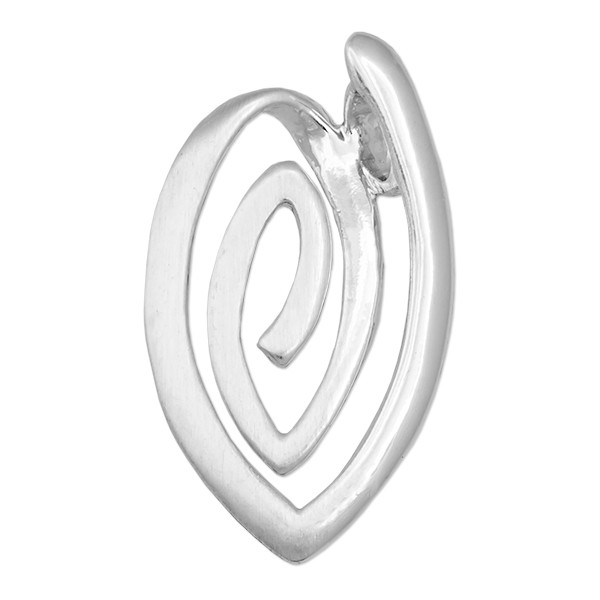 CLIXS Kettenanhänger Ellipsenspirale, versilbert
