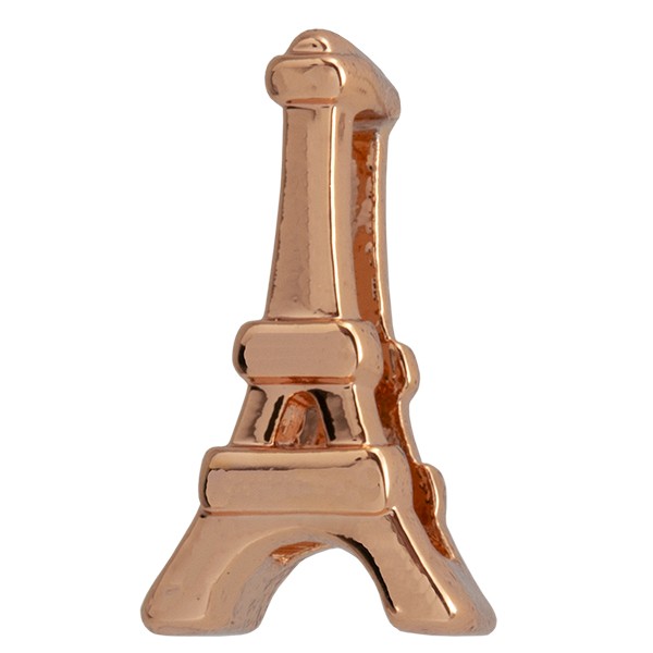 SlideOn Charm Eiffelturm rosévergoldet • Slider für Mesh-Sammelarmband
