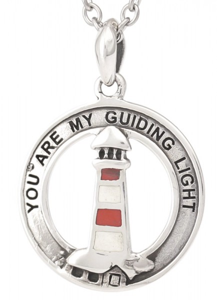 De La Haye Kettenanhänger Leuchtturm • 925er Sterlingsilber