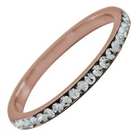 Carousel Innenring Edelstahl 2mm rosévergoldet Strass cristall - Füllring für Carousel Basisringe Carousel Innenring Edelstahl 2mm rosévergoldet Strass cristall - Füllring für Carousel Basisringe