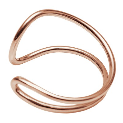 Ring Gochas rosévergoldet - Größe einstellbar von 50-54 und 56-60